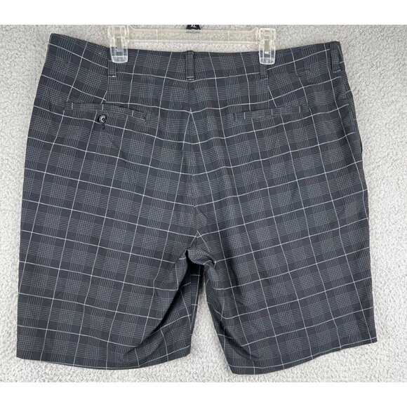 GRAND SLAM Performance Gray Plaid Golf Shorts Mens 42 (fits 39) Bogey Casual - Picture 2 of 9